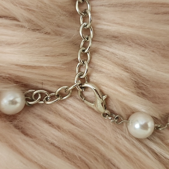 HOST PICK!! Brand New Pearl & Rhinestone Pendant Cat Collar-S - Picture 3 of 4